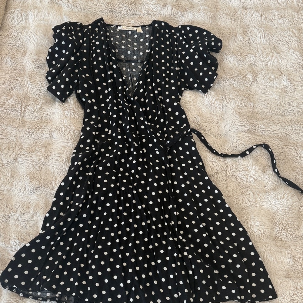 Polka Dot Wrap Dress
